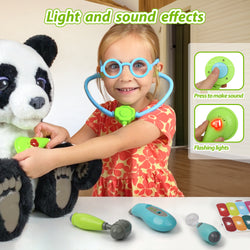 Kids Doctor Kit, 8 Pieces Kids Doctor Playset with Medical Storage Bag and Electronic Stethoscope