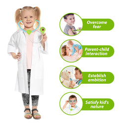 Kids Doctor Kit, 8 Pieces Kids Doctor Playset with Medical Storage Bag and Electronic Stethoscope