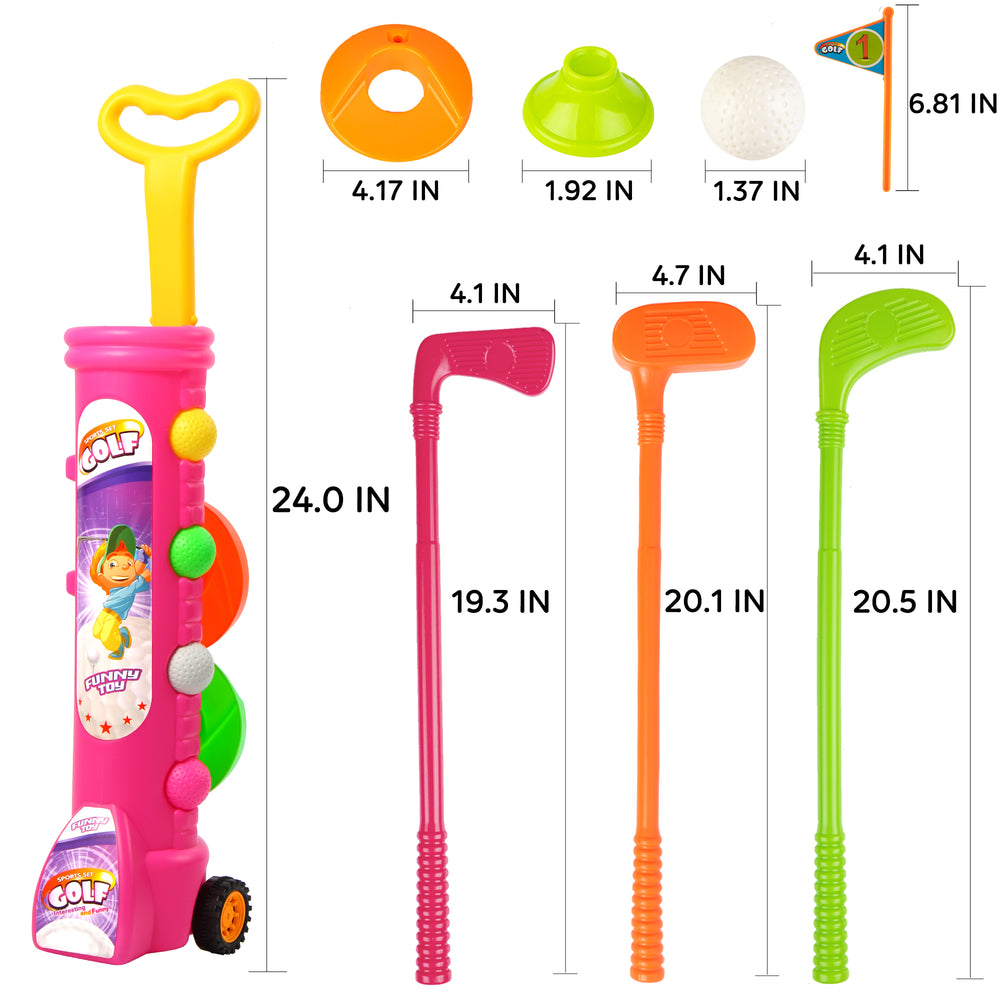 Liberry Kids Golf Clubs Set-Pink