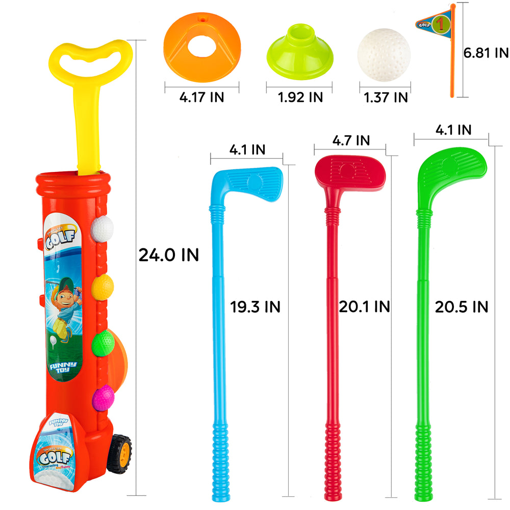 Liberry Kids Golf Clubs Set-Red