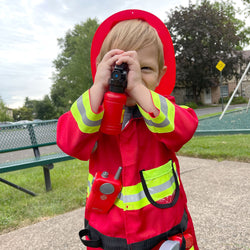 Liberry Fireman Costume for Kids, Kids Firefighter Costume Role Play Set