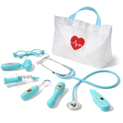 Kids Doctor Kit, 8 Pieces Kids Doctor Playset with Medical Storage Bag & Real Stethoscope(Blue)