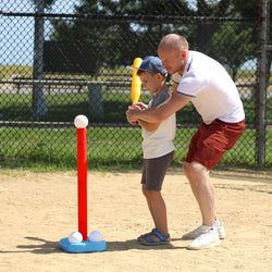 Adjustable T-Ball Set for Kids and Toddlers-Red