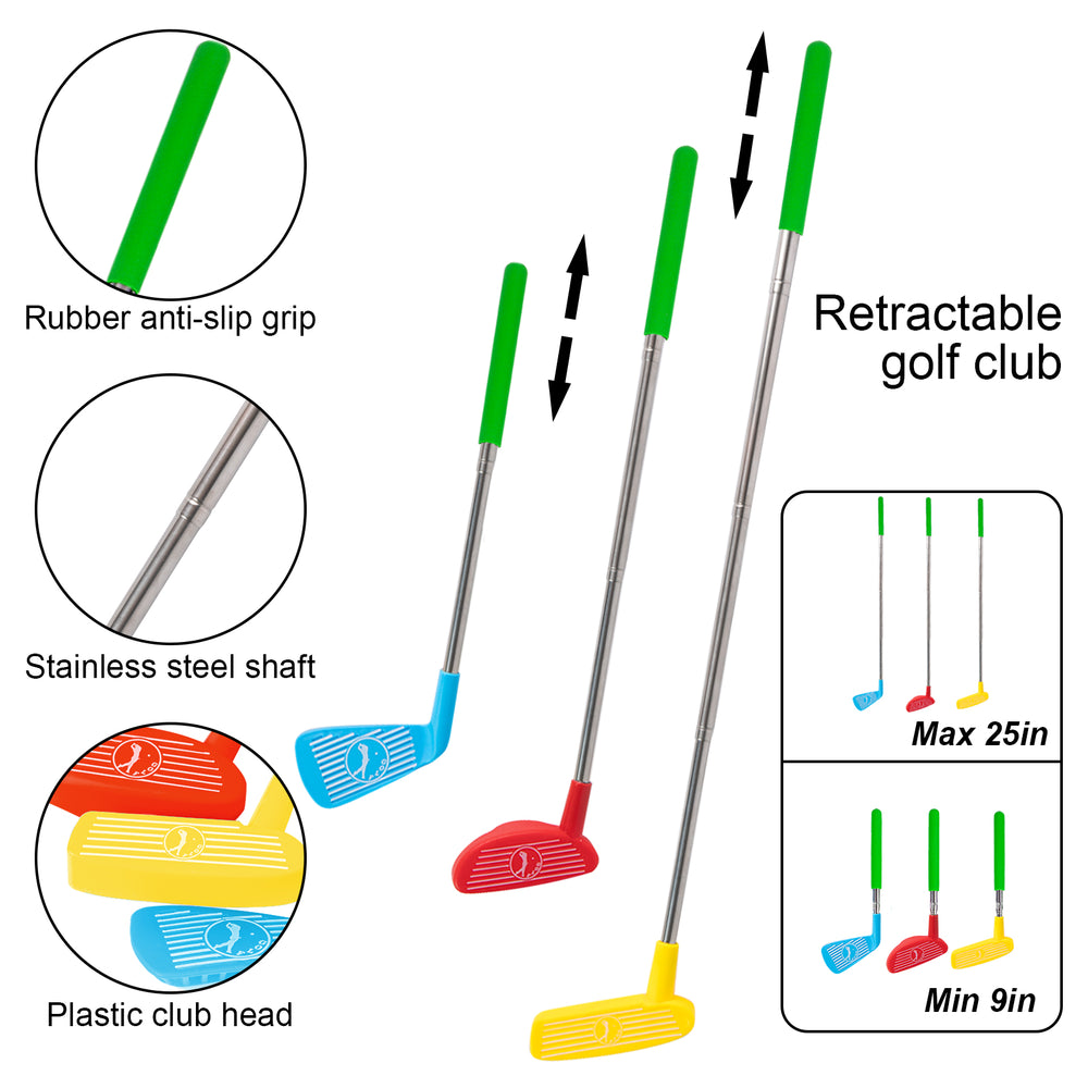 Retractable Toy Golf Clubs for Toddlers